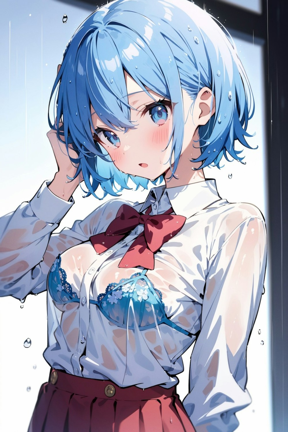 【AIイラスト】青髪の女の子のAI画像まとめ【アニメ調】 Part 4