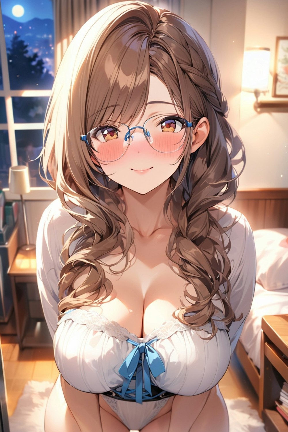 【AIイラスト】胸の谷間が描かれたAI画像まとめ【アニメ調】 Part 3