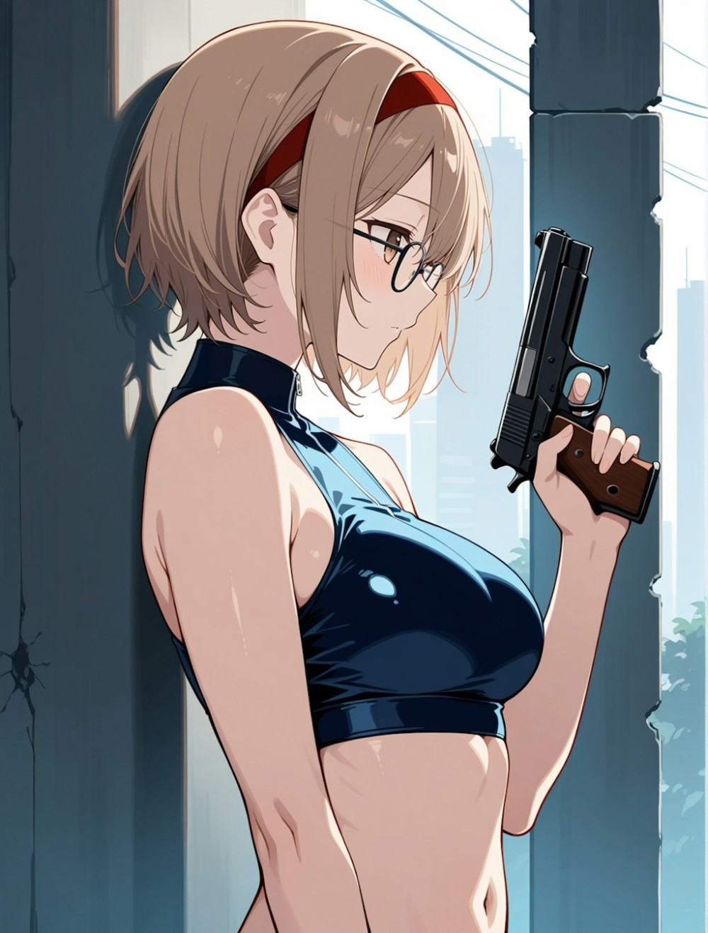 【AIイラスト】銃と女の子のAI画像まとめ【アニメ調】 Part 2