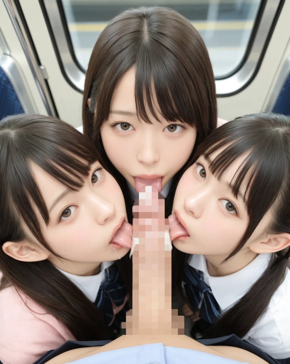 【AIグラビア】 ハーレム・女の子複数人が描かれてるAIエロ画像まとめ【リアル調】 Part 4