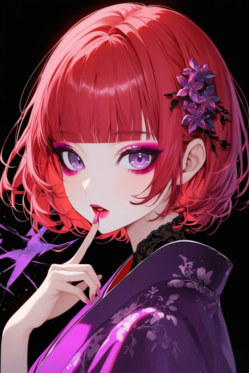 【AIイラスト】赤髪の女の子のAI画像まとめ【アニメ調】 Part 3