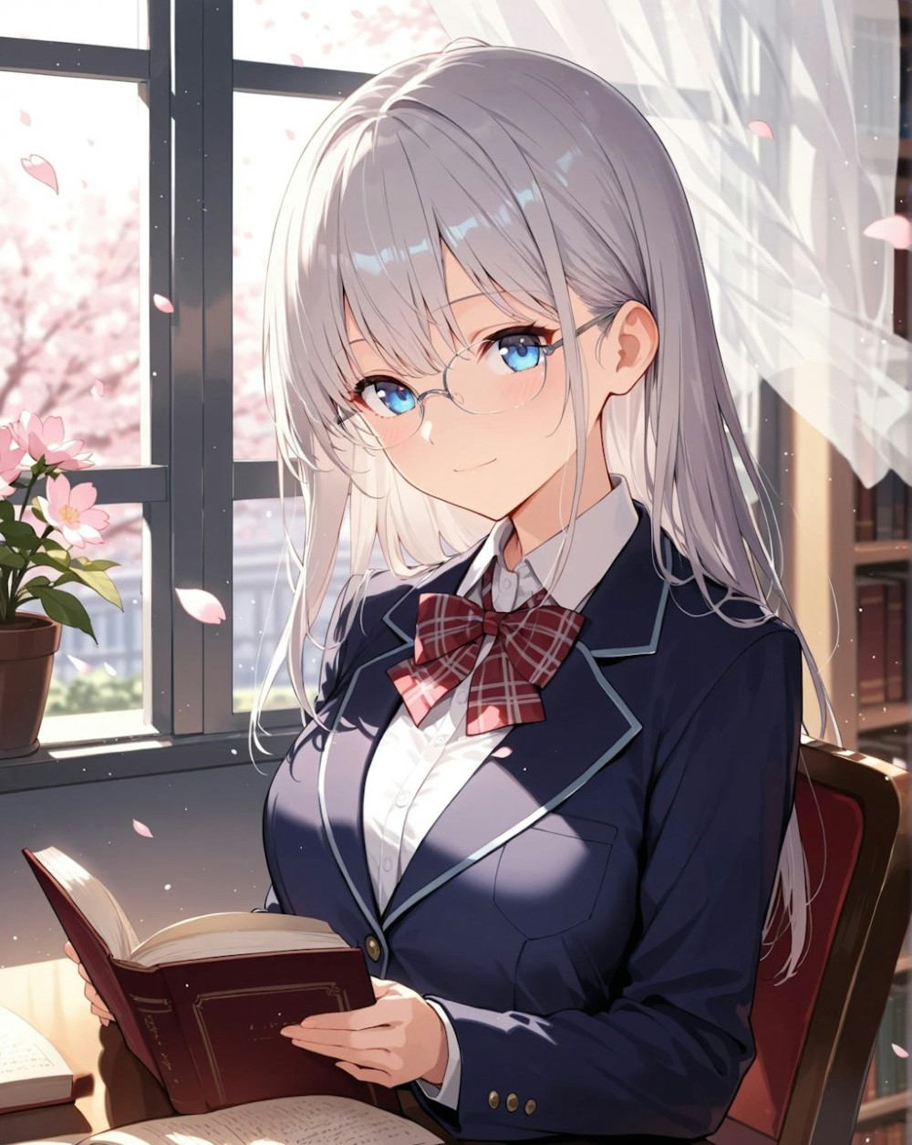 【AIイラスト】銀髪の女の子のAI画像まとめ【アニメ調】 Part 6