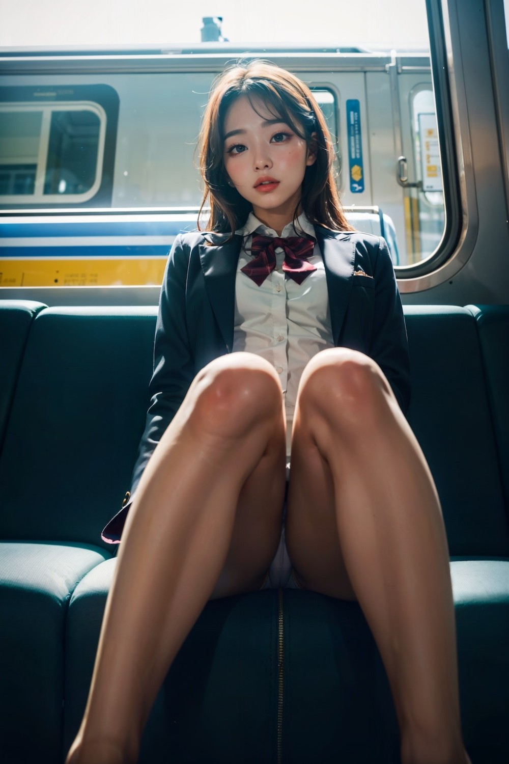 【AIグラビア】電車と女の子のAI画像まとめ【リア…