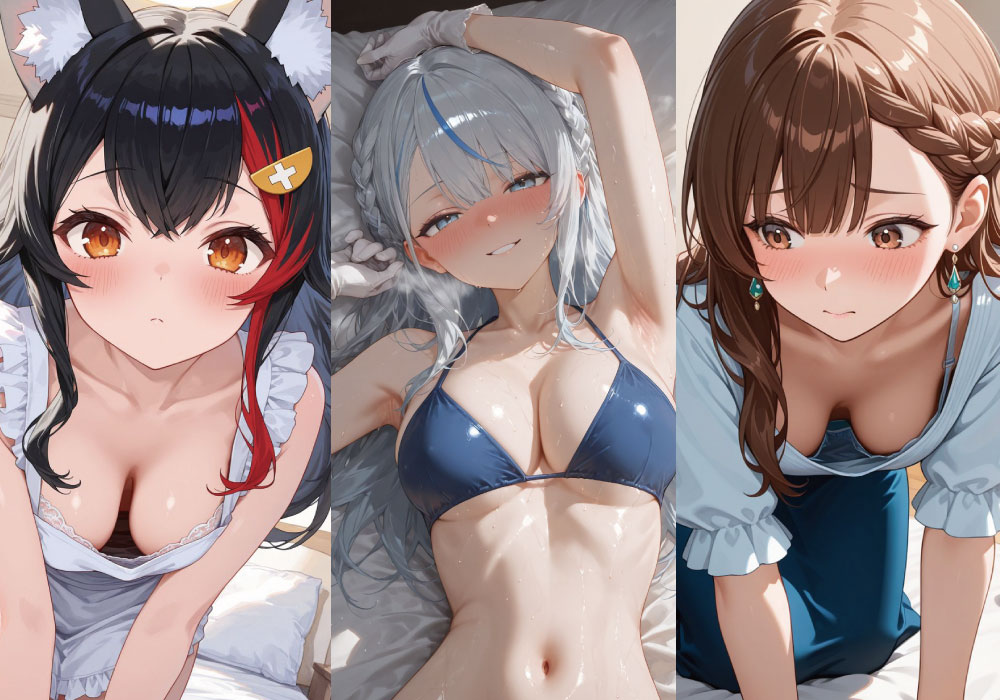 【AIイラスト】地雷系・セーラー・バニーガール・乳・Xの気になるAI画像【2025/09/30】