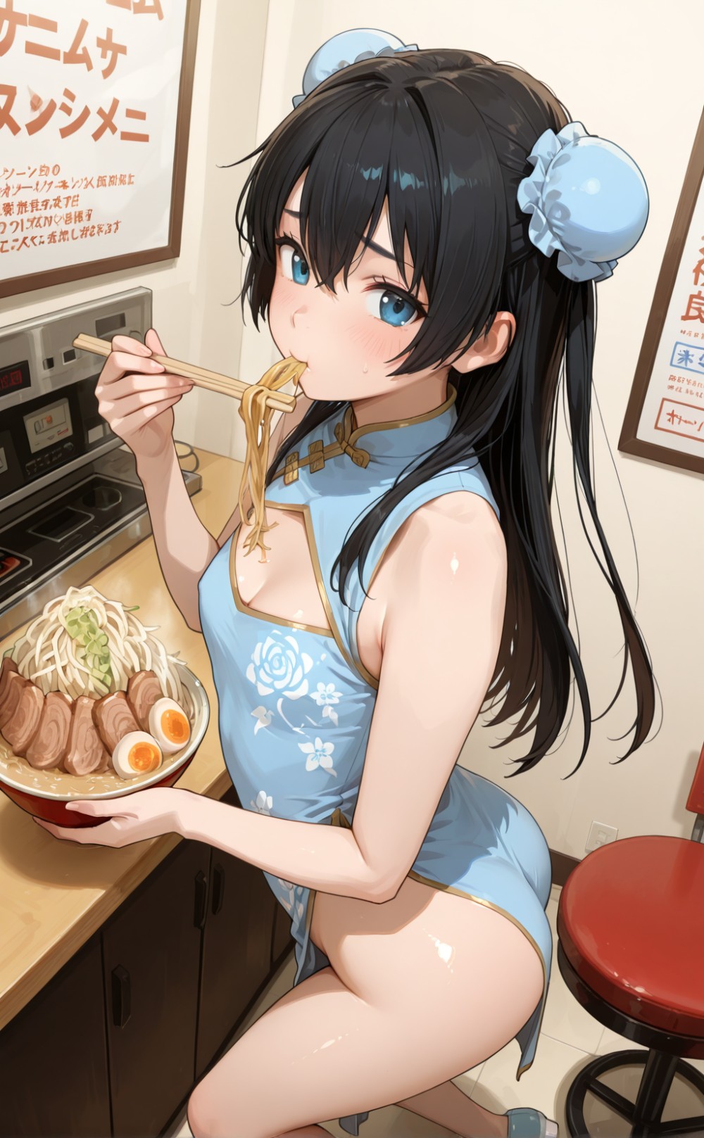 【AIイラスト】チャイナドレスを着た女の子のAI画像まとめ【アニメ調】 Part 2