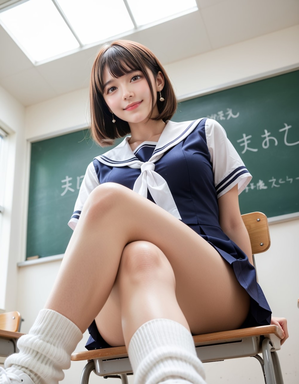 【AIグラビア】教室にいる女の子のAI画像まとめ【リアル調】 Part 4