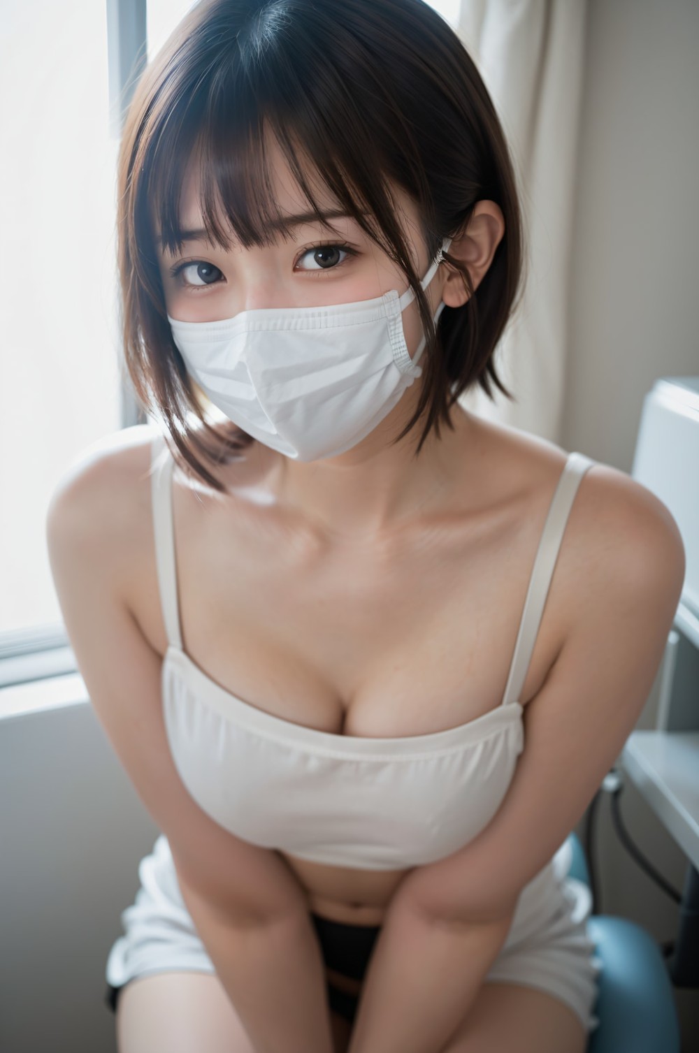 【AIグラビア】マスクをつけた女の子のAI画像まとめ【リアル調】 Part 3