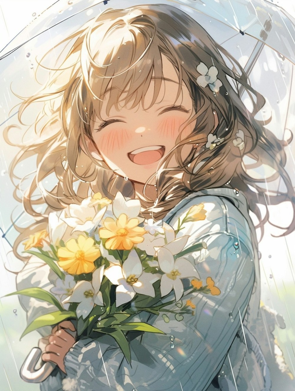 【AIイラスト】笑顔の女の子のAI画像まとめ【アニメ調】 Part 4